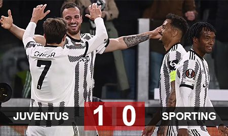 Juventus 1-0 Sporting Lisbon: Đội nhà chật vật dành được chiến thắng trước đại diện Bồ Đào Nha