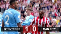 Brentford 1-0 Man City: Thua trận đấu cuối nhưng vô địch cả mùa giải