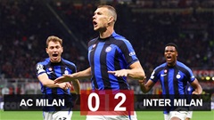 Milan 0-2 Inter: Định đoạt ngay trong hiệp 1