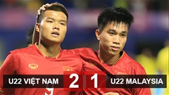 U22 Việt Nam 2-1 U22 Malaysia: Trận thủy chiến hấp dẫn