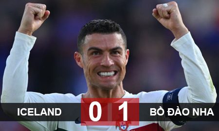 Iceland vs Bồ Đào Nha 0-1: Bồ Đào Nha dành chiến thắng trong ngày Ronaldo có trận thứ 200